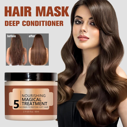 Nourishing Magical Treatment - Hair Repair Cream & Deep Conditioning Mask for Dry Damaged Hair (2 pcs)