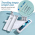 2 Pcs Toothbrush Travel Case, Colorful Pattern Holder and Covers for Travel, Includes Travel Tongue Scraper Case