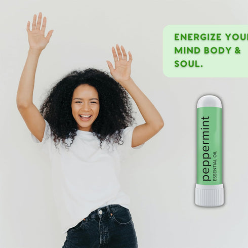 MOXE Peppermint Essential Oil Nasal Inhaler - Therapeutic No-Mess Aromatherapy, Cooling, Refreshing, Made in USA (1