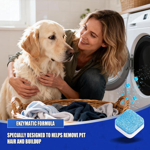 PAPAROTTY 24 Pack (12 Washing Machine Cleaner Tablets - Month Supply) | HE Compatible for Top & Front Load Washers |