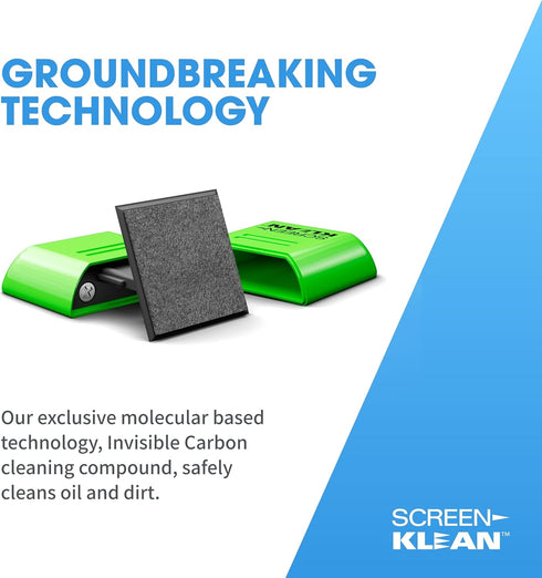 ScreenKlean Tablet Screen Cleaner for iPad, Android Tablet, & Amazon Tablet - Carbon Microfiber Tech - 1 Count