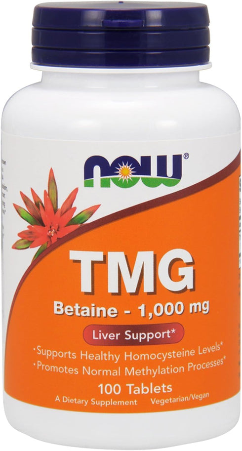 NOW TMG 1000mg - 100 Count, Pack of 2