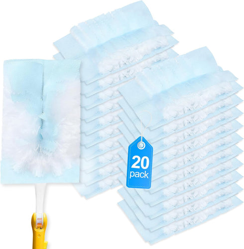 Duster Refill Compatible with Swiffer Hand Duster - Unscented Heavy Duty Disposable Refills for Cleaning (20 Count)