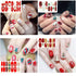 TailaiMei 15 Sheets Christmas Nail Stickers, 7 Sheets Nail Wraps and 8 Sheets Nail Decals for DIY Nail Art