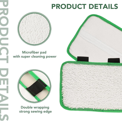 Replacement Pads Refill for Shark Sonic Duo Hardwood Floor Cleaner (3 pack)