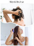 HEETA Hair Scalp Massager Brush, Updated Hair Shampoo Brush with Soft Silicone Bristles for All Hair Types (Black)