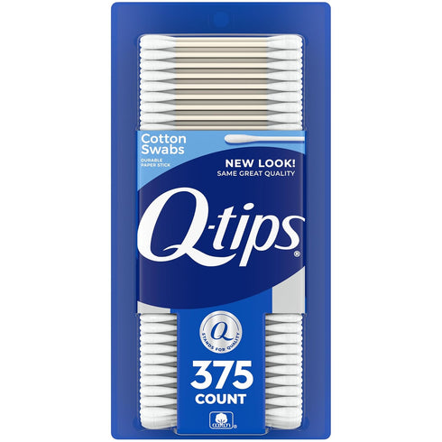 Q-tips Cotton Swabs, Original Cotton Swab for Hygiene and Beauty Care, 375 Count