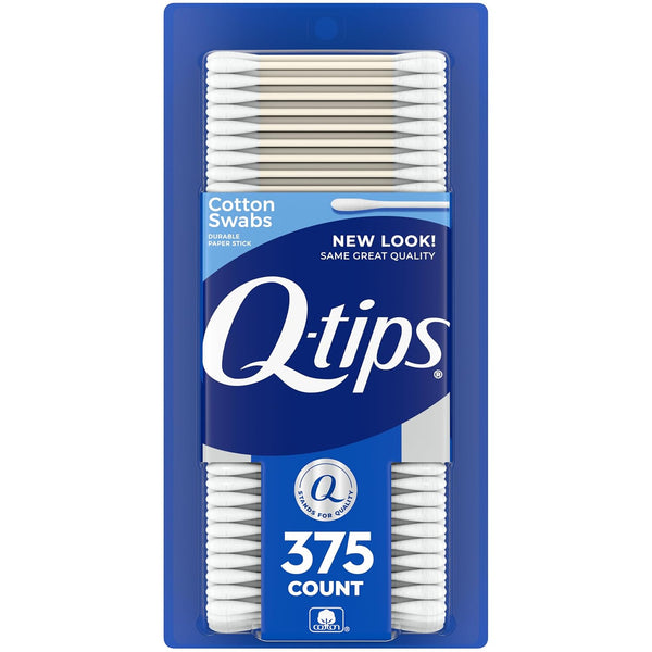 Q-tips Cotton Swabs, Original Cotton Swab for Hygiene and Beauty Care, 375 Count