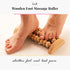 tuuli Wooden Foot Massager, Grooved Muscle Roller, Helps Ease Muscle Tension and Improve Blood Circulation, Natural