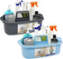 2 Pack Multi-Purpose Plastic Cleaning Caddy with Handle, Portable Shower Caddy Organizer for Bathroom Supplies