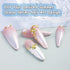 Summer Nail Charms, 3D Beach Seashell Starfish Gold Gems for Ocean Theme Manicure Decoration Supplies