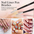 Nail Art Brushes Dual-Head Pen Painting Set, Gel Nail Art Design Tools Include Nail Extension Gel Brush, Liner Brush,