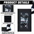 2 Pack Blood Glucose Meter Case with Lanyard, Compatible with Dexcom G7, Pouch with Viewing Window (Black)