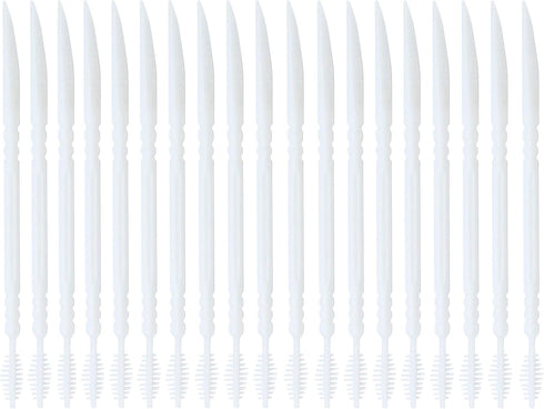 LBY 600pcs Plastic Toothpicks, Interdental Toothpicks with Curved Blade for Teeth Cleaning