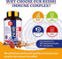 Japanese Reishi Mushroom Complex Supplement 1500mg - Organic Mushroom Capsules for Immune, Brain & Energy Support