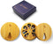 AM&PM Set of 2 Bamboo Wood Pill Organizer for Medicine Vitamin 2