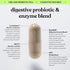 Lemme Debloat 3-in-1 Probiotic, Prebiotic & Digestive Enzyme Capsules - 60 ct for Bloating Relief