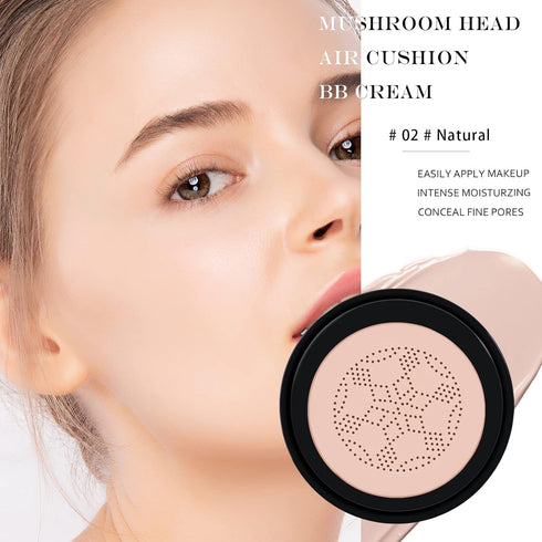 Ownest Mushroom Head Air Cushion BB Cream, Concealer Lasting Nude Makeup Base
