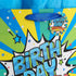 Vammy 13" Large Birthday Gift Bag with Tissue Paper, 2 Pack Paper Gift Bags for Fireworks Birthday Party, Colorful Cake