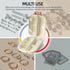 ZHIYES 7 Compartments Travel Pill Organizer, Foldable Portable Airtight Daily Pill Box, Compact Pill Case for Purse