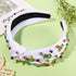 Mexican Headband for Women Beaded Cinco De Mayo Fiesta Headband Pinata Sombrero Chili Cactus Avocado Headband Embellished Crystal Knotted Headband Mexican Hair Accessories (Avocado)