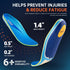 PCSsole Plantar Fasciitis Relief Sport Insoles Inserts - High Arch Support for Basketball, Athletics, Running - Reduce