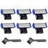 LinMei Replacement Shaver Heads for 1st Generation Micro Touch Solo Men's Trimmer, Includes 6 Blades and 2 Brushes