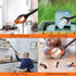 Jellas 2-Pack 32 Inch Grabber Reacher Tool with Magnetic Tip, 360 Degrees Rotating Jaw, Shoehorn for Elderly (Orange)