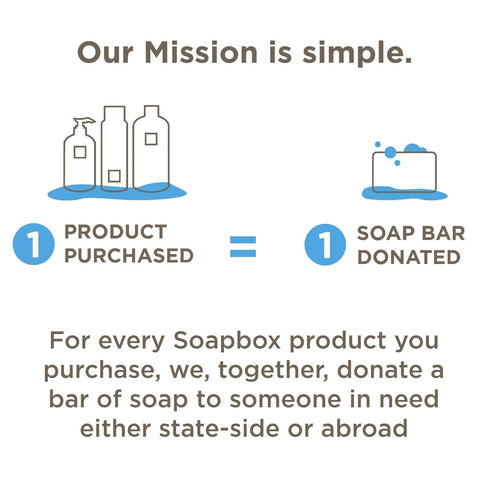 Soapbox Hair Conditioner Bar - Coconut Oil Solid Conditioner for Dry Damaged Hair, 2oz, Vegan & Sulfate Free