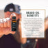 Live Bearded 1 fl oz Beard Oil, Premium All-Natural Jojoba, Legend Scent - Sandalwood, Vanilla