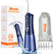 Bitvae C6 Portable Cordless Water Flosser for Teeth Cleaning, 6 Jet Tips, USB Rechargeable, IPX7 Waterproof, Midnight