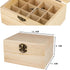 Essential Oil Storage Box, High Capacity Wooden Display Organizer for 15 ml Bottles, Nail Polish Collection