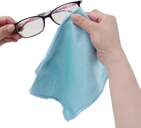 Misequal 6 Pack Glass Cleaning Cloth Microfiber Cleaning Cloth for Window Eyeglass Jewelry Windshields Mirrors