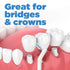 GUM Proxabrush Go-Betweens Refills - Moderate Soft Bristled Dental Picks, 8ct for Interdental Cleaning