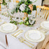 50 Pack 6.9 Inch Heavy Duty Gold Plastic Spoons, Disposable Serving Utensils for Catering, Parties, Dinners, Weddings