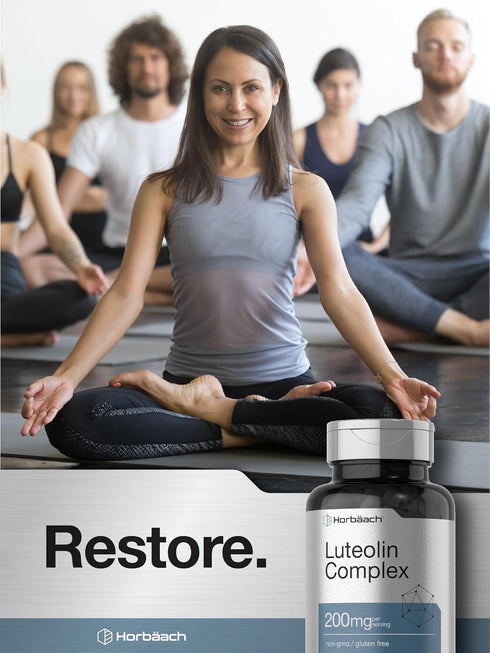 Luteolin Complex with Rutin - 50 Capsules, Vegetarian, Non-GMO & Gluten Free Flavonoid Formula by Horbaach