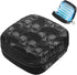 MUOOUM Sanitary Napkin Storage Bag, Cool Skull Pattern Menstrual Cup Pouch, Portable Sanitary