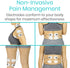 Vive Tens Unit Muscle Stimulator, Electric Shock Therapy for Pain Management, Self-Sticking Electrodes Pads