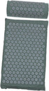 Set Acupoint Massage Mat Pillow with Bag Grey Yoga Exercise Mat for Neck and Back Relief for Relaxation and Muscle