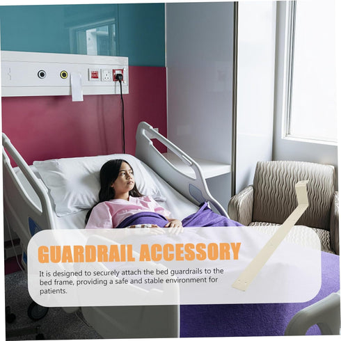 Replaceable Guardrail Rack for Nursing Beds Sturdy Aluminum Alloy Bracket Versatile Care Bed Guardrail Support Easy