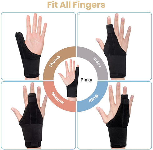 Trigger Finger Splint for Pinky Finger Pain Relief, Little Finger Brace Wrist Support for Carpal Tunnel Arthritis