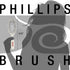 Phillips Brush Co Light Touch Oval Brush, 1, Cushioned with Ball Tipped Nylon Bristles, Contoured Handle