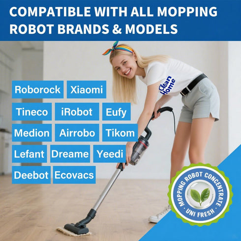 Q5 8.45 Oz 250ml Low Foam Robot Vacuum Floor Cleaning Concentrate Solution Compatible for Roborock Max, Tineco, iFloor