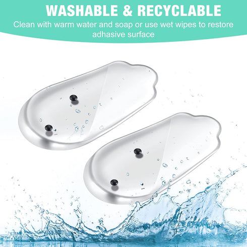 4 Pairs Medial Lateral Supination Wedge Insoles with Magnets for Correcting Pronation Silicone Orthopedic Shoe Inserts