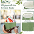 Maxdot 60pcs 5oz Frozen Dessert Cups, Disposable Ice Cream Cups, Paper Yogurt Bowls, for Hot and Cold Foods, Suitable