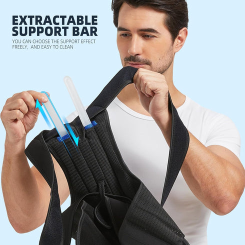 Adjustable Back Brace Posture Corrector for Men and Women, Back Straightener Support Belt for Pain Relief, Back Neck