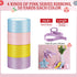 Giegxin 40 Yard Bulk Gift Satin Ribbon Rolls, Colorful Solid Fabric Ribbon for Wrapping Bouquet Hair Bow Wedding Baby Shower Birthday Party Decor(Purple Blue Pink Yellow, 1.6 Inch) by Giegxin