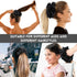 Oversized Satin Hair Scrunchies - 6 Pieces 7.2 Inch Elastic Silk Hair Bands, Large Ponytail Holders for Women