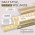 Pretty Pill Box Set, Stylish Daily Pill Organizer, Travel Essentials for Women & Men - Champagne