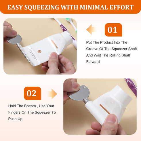 ValueBargain 3Pcs Toothpaste Tube Squeezer, Stainless Steel Metal Tube Key Squeezer Presser Ideal for Toothpastes